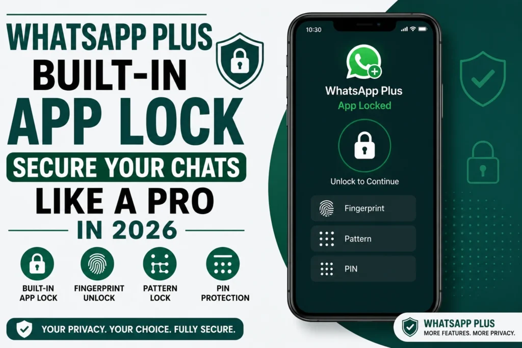 WhatsApp Plus built In App Lock